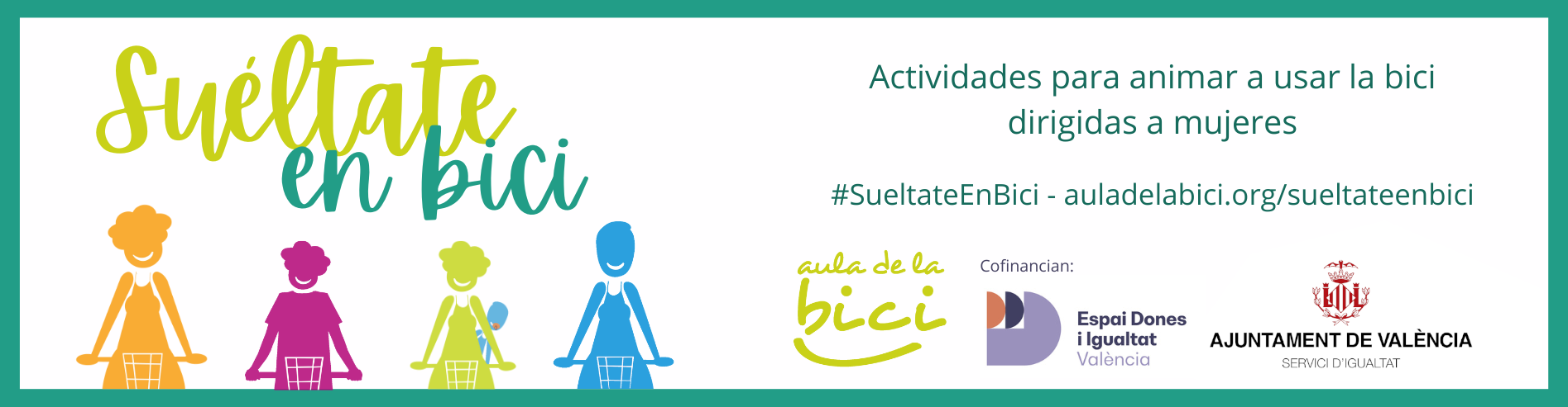 Cartel proyecto Suéltate en Bici