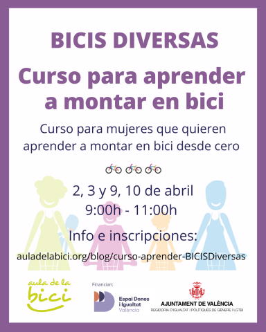 Curso de aprender a ir en bicicleta Bicis Diversas